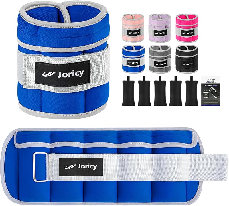 JORICY Állítható Súlyzott Mandzsetták 1-5 kg Lábra és Karra