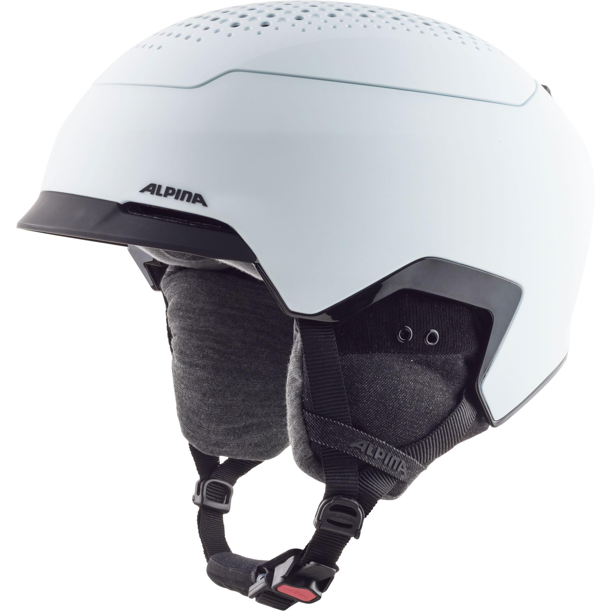 ALPINA Unisex - kask narciarski GEMS dla dorosłych, biały matowy, 55-59