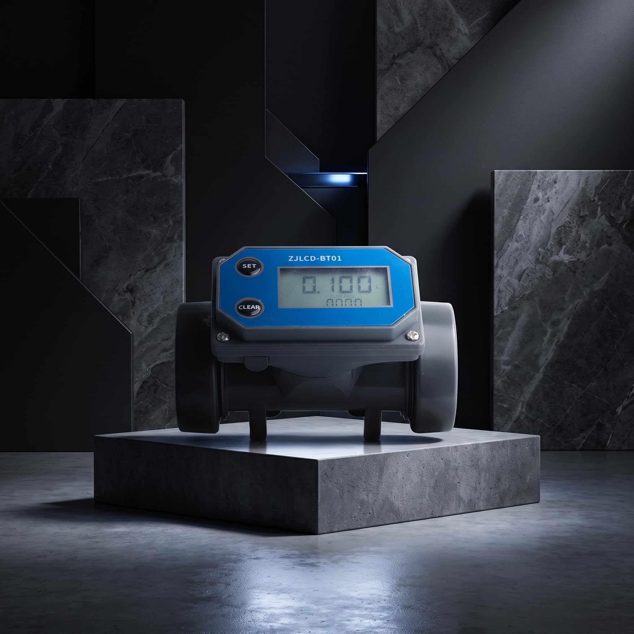 Méter de Flujo de Pantalla Digital de Alta Precisión de Akozon, Medidor de Sensor de Flujo de Agua para Riego de Gran Volumen, Adecuado para Granjas, Piscinas e Industrias de Purificación de Agua