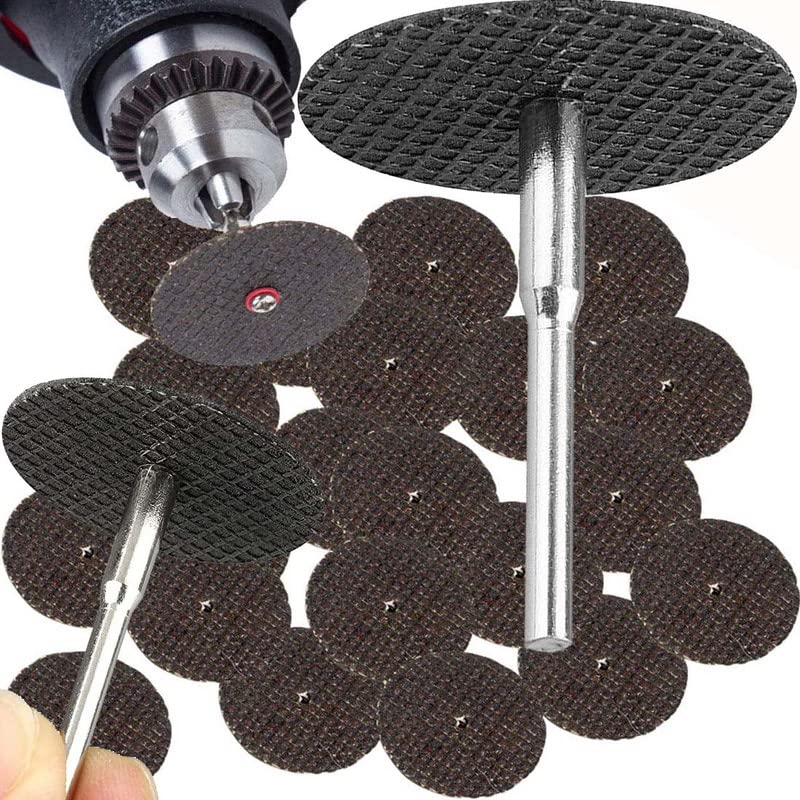 DIY Crafts Pack Of 10 Pcs, Multi, 2 Pcs Mandrel/Connecting Shank, 10 Pcs, Abrasive 32mm Metal Cutting Disc Grinder Rotary Tool Kit Resin Circul(Pack Of 10 Pcs, Multi, 2 Pcs Mandrel/Connecting Shank) (B086C36Z4K) Amazon Price History, Amazon Price Tracker
