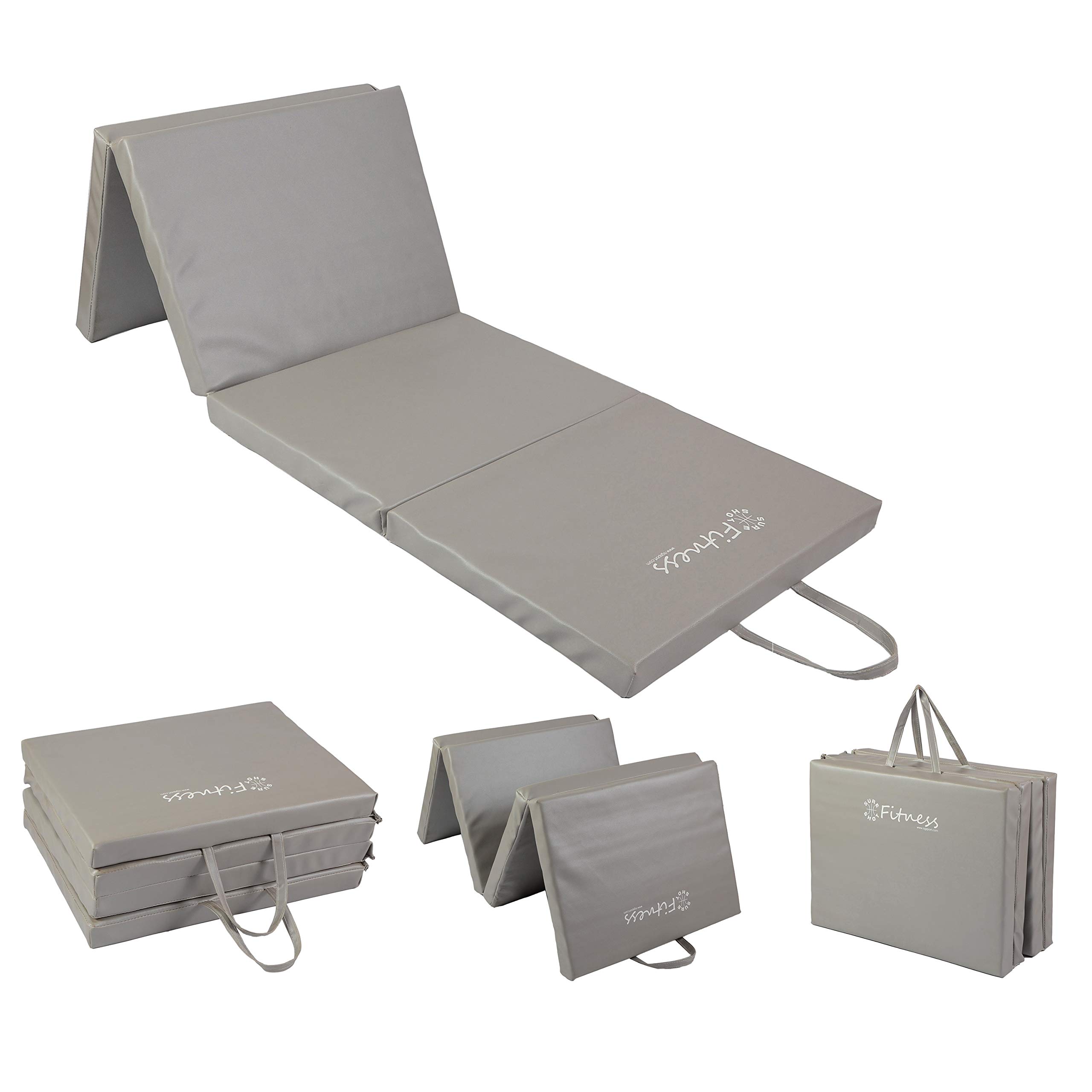 Sure Shot Fitness Four Fold Fitness Mat, Silver, 50mm