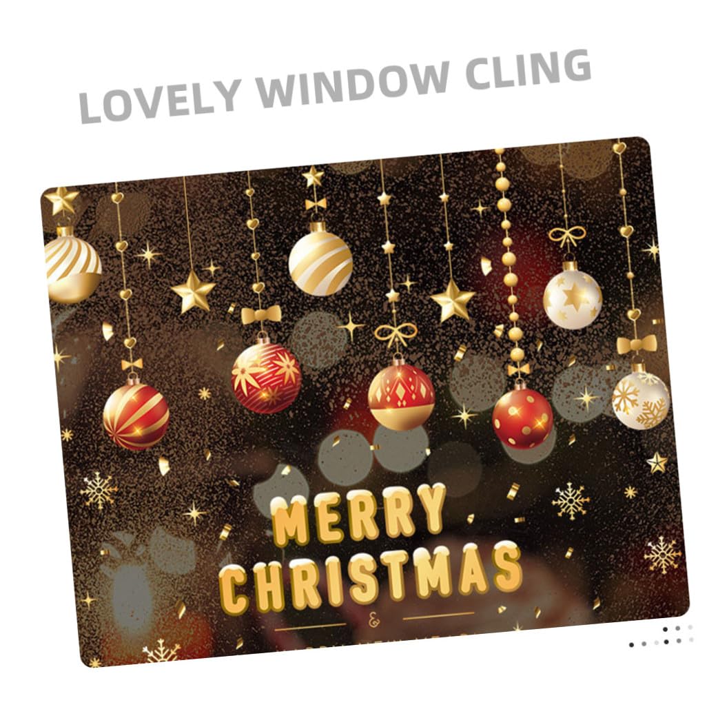 TOPBATHY 20 Hojas Pegatinas navideñas calcomanías navideñas para ventanas vacaciones pegatinas de pared adornos navideños christmas stickers decoración ventana se aferra para navidad