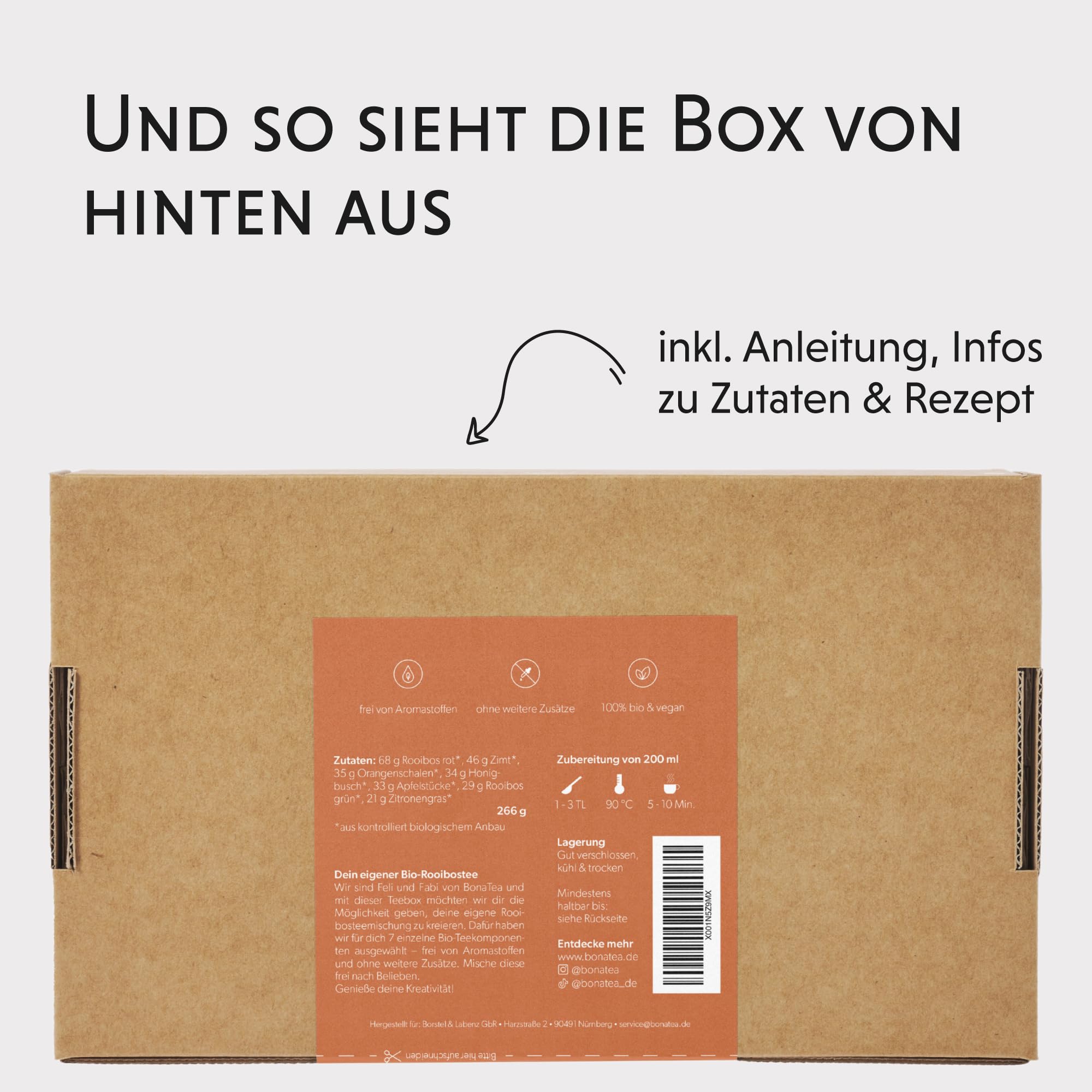 Tee Selber Mischen Set Geschenk mit Rooibostee - BIO Rooibos Tee Geschenkset mit 7 leckeren Tee-Sorten zum DIY Teemischung Selber Machen