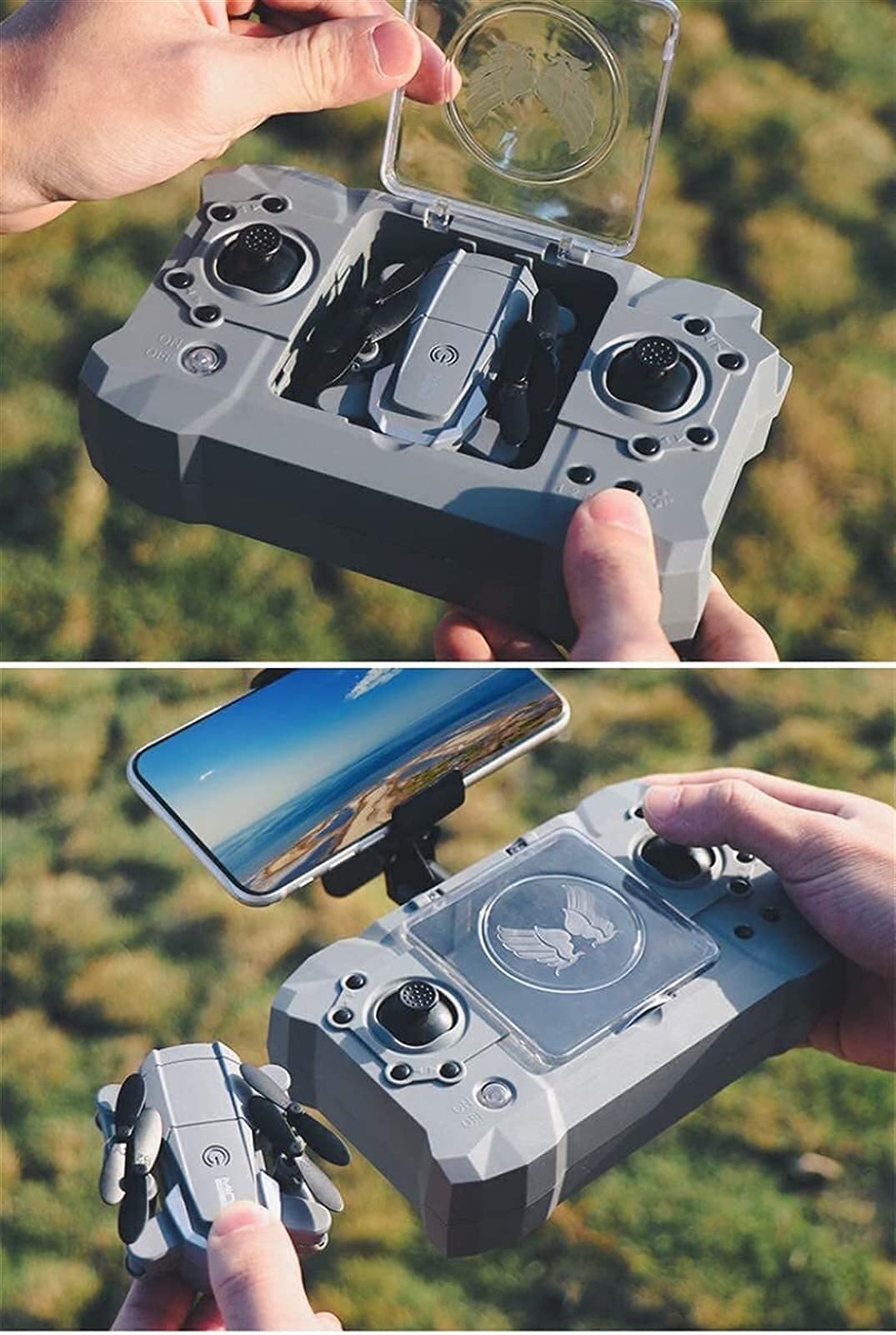 Drone para Adultos con cámara 4K UHD WiFi, FPV Quadcopter Plegable para Principiantes con Motor sin escobillas, Regreso a casa, GPS Sígueme (cámara 4k)