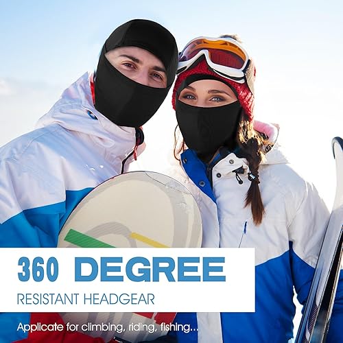Miniatura 4 de Pasamontañas para clima frío, máscara de esquí para hombres, polaina de cuello resistente al viento, calentador de cuello de invierno, bufanda para