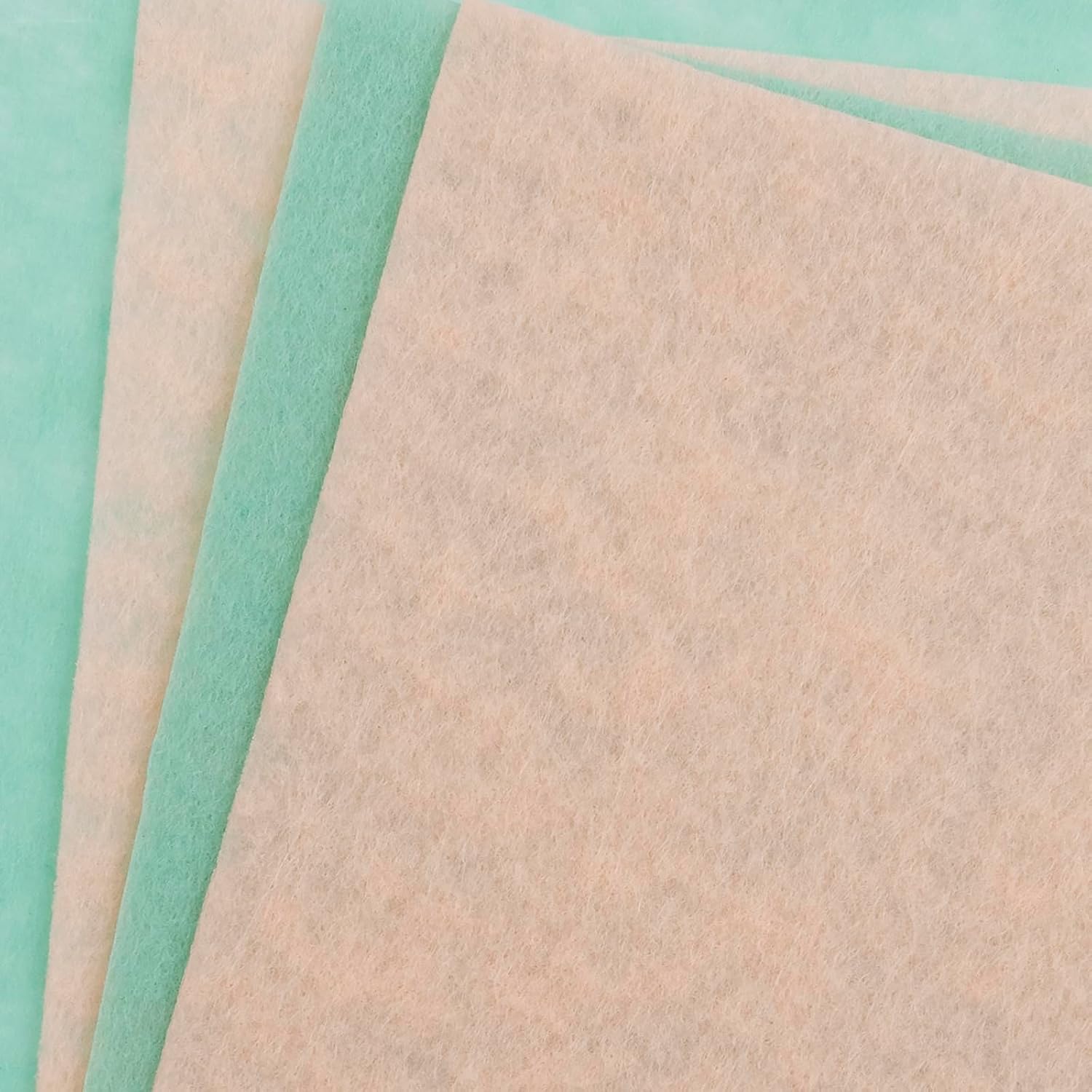 John Bead GoodFelt Beading Foundation 1.5mm 5x8in 4pcs Pink and Seafoam