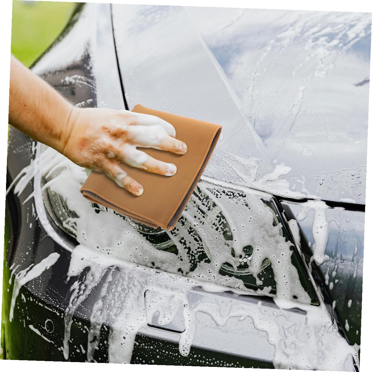 ORFOFE Microfiber Car Wash Towels Double-Sided Highly Absorbent Cleaning Cloths 30x60cm Dense Fast-Dry Car Detailing Towels for Exterior and Interior Care