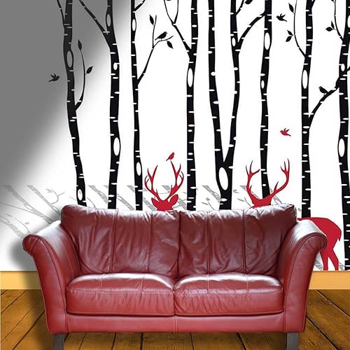 Miniatura 3 de Papel De Paredes Decorativo Antlers Headboard Sticker Wall Decor Wall Decor Renter-Friendly (W) 48" X(H) 40"