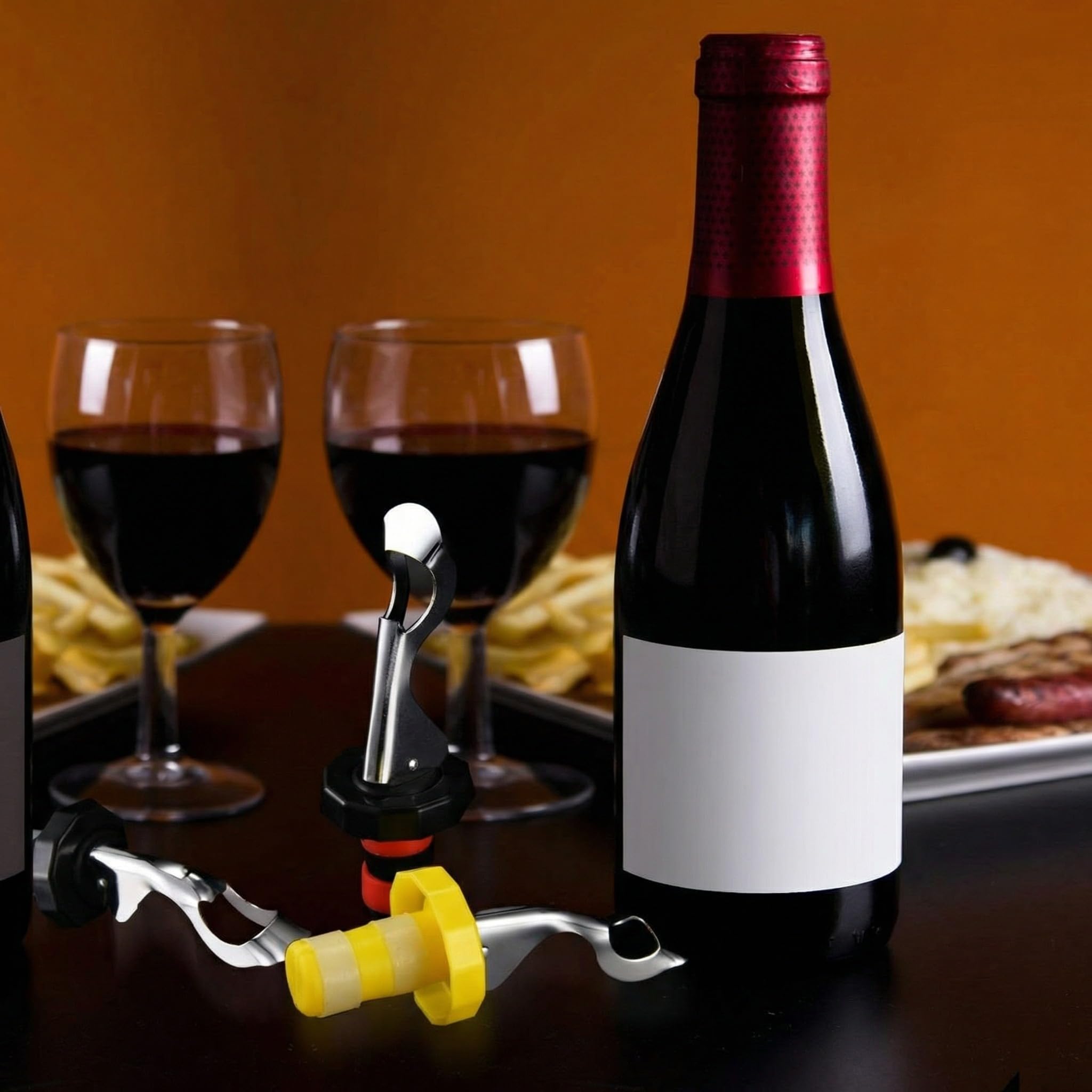 Blulu 10 Stück Weihnachten Silikon Weinstopfen Weinflaschen Stopfen Handbuch Weinflasche Cork Getränkeflasche Stopper für Wein Getränke Zubehör