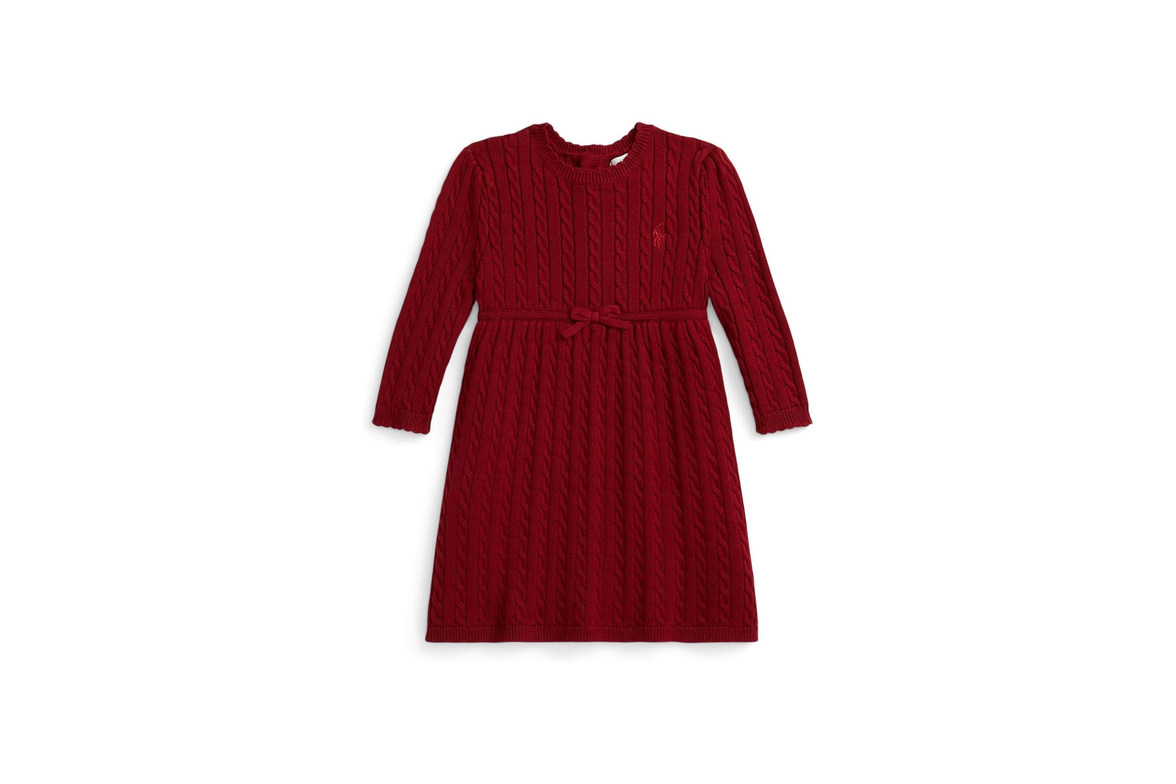 Платье Polo Ralph Lauren Kids Cable Cotton Sweater Dress & Bloomer (Infant)