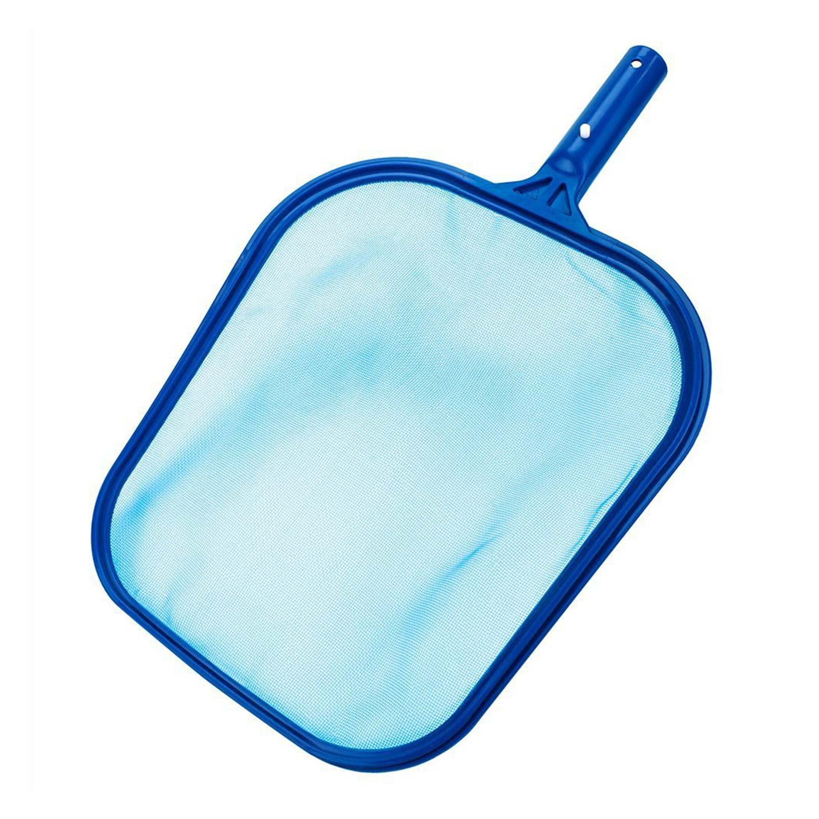 ulafbwur Pool Cleaning Net Skimmer Fine Mesh Solid Plastic Frame Portable Large Capacity Heavy Duty Leaf Debris Blue