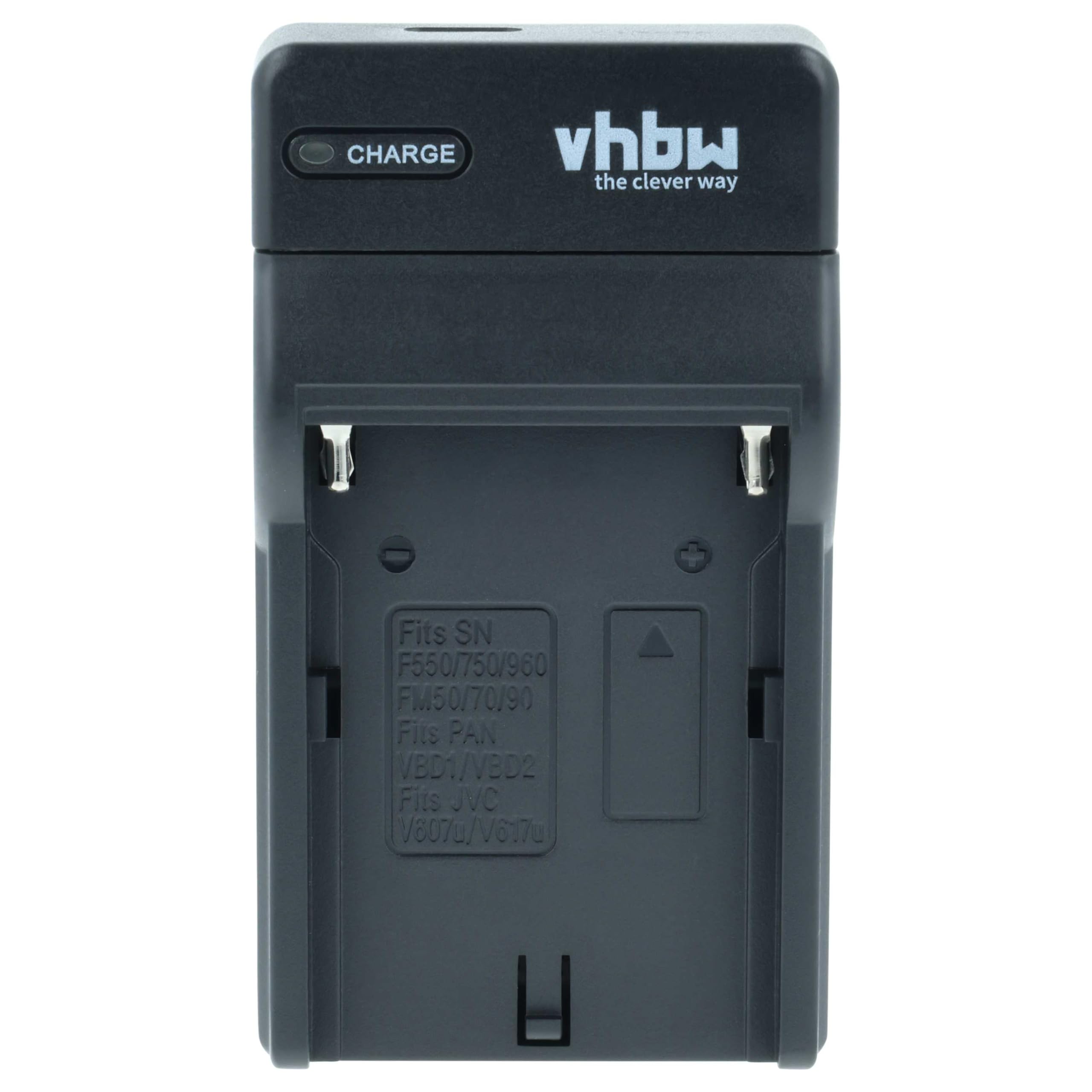 vhbw Chargeur USB-C Compatible avec Sony GV-D200, GV-D800, HDR-AX2000E, GV-A500E, GV-D1000, HDR-AX2000 caméra + câble USB-C + témoin de Charge
