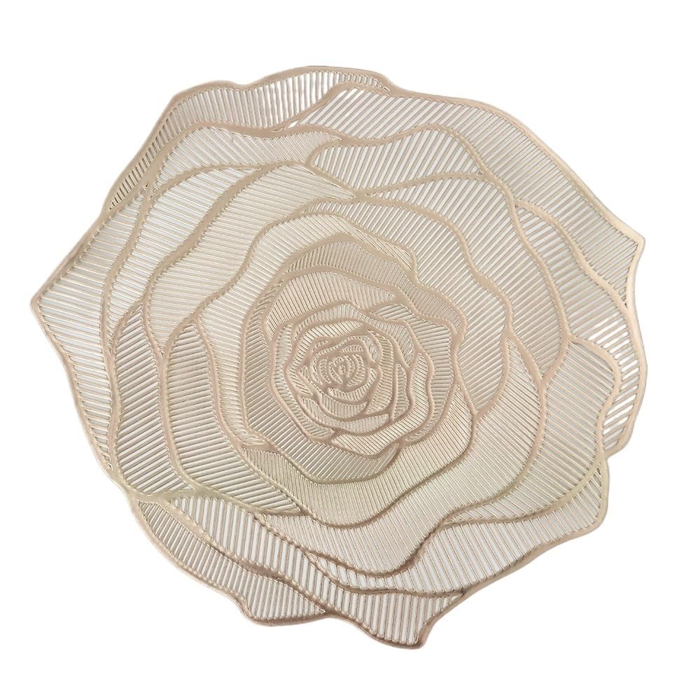 Dkiugl D Placemats Light Luxury Western-Style Insulate Tableware Coasters Hollow Table Mats Ecoration