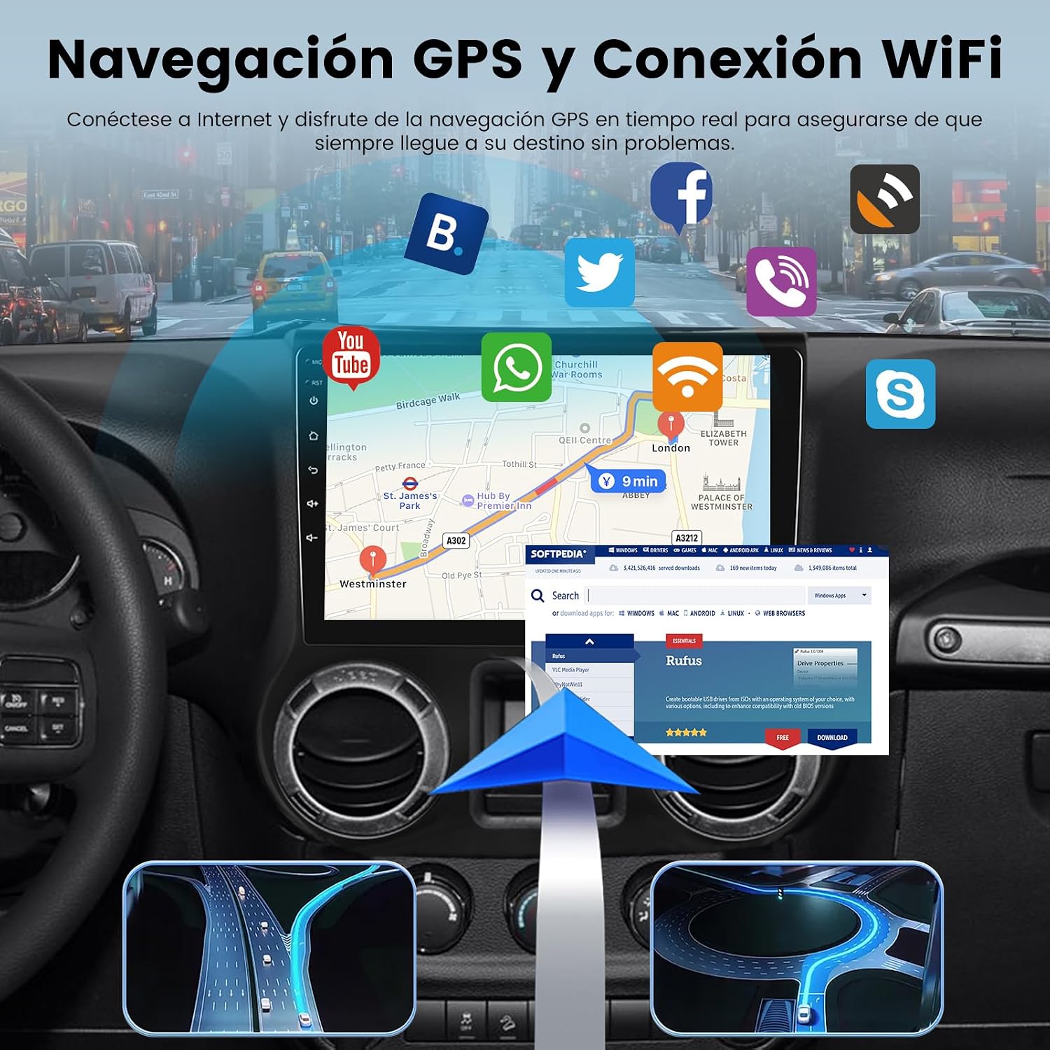 NHOPEEW [2+64G] Android Radio for Jeep Wrangler 2015-2017: 10.1 inch Touchscreen Carplay Stereo with Wireless Android Auto, DSP/EQ, Mirror Link, WiFi, GPS, SWC + Canbus + Backup Camera