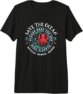 Ocean Conservation - Please Keep The Sea Plastic Free Premium Tri-Blend T-Shirt