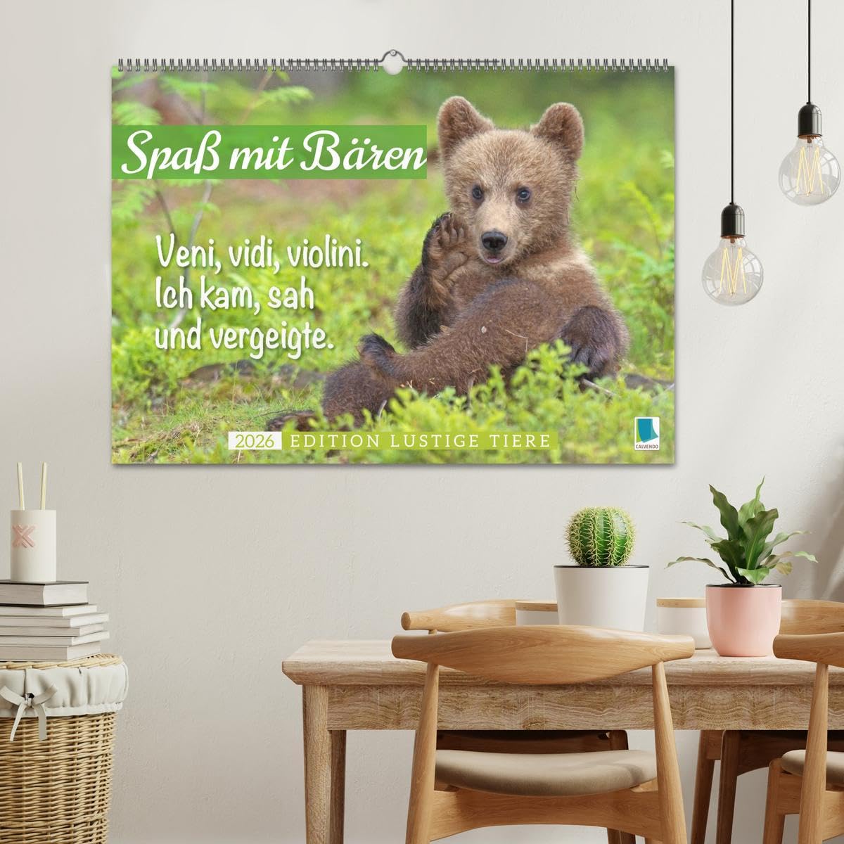 Spaß mit Bären: Edition lustige Tiere (Wandkalender 2026 DIN A2 quer), CALVENDO Monatskalender: Bären: Meister Petz, freche Sprüche und humorvolle Tierporträts (CALVENDO Tiere)