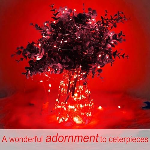 Miniatura 9 de SmilingTown Guirnalda de luces de hadas estrelladas, paquete de 24 unidades, 20 LEDhebra de 7.2 pies, luces de alambre de cobre de luciérnaga que