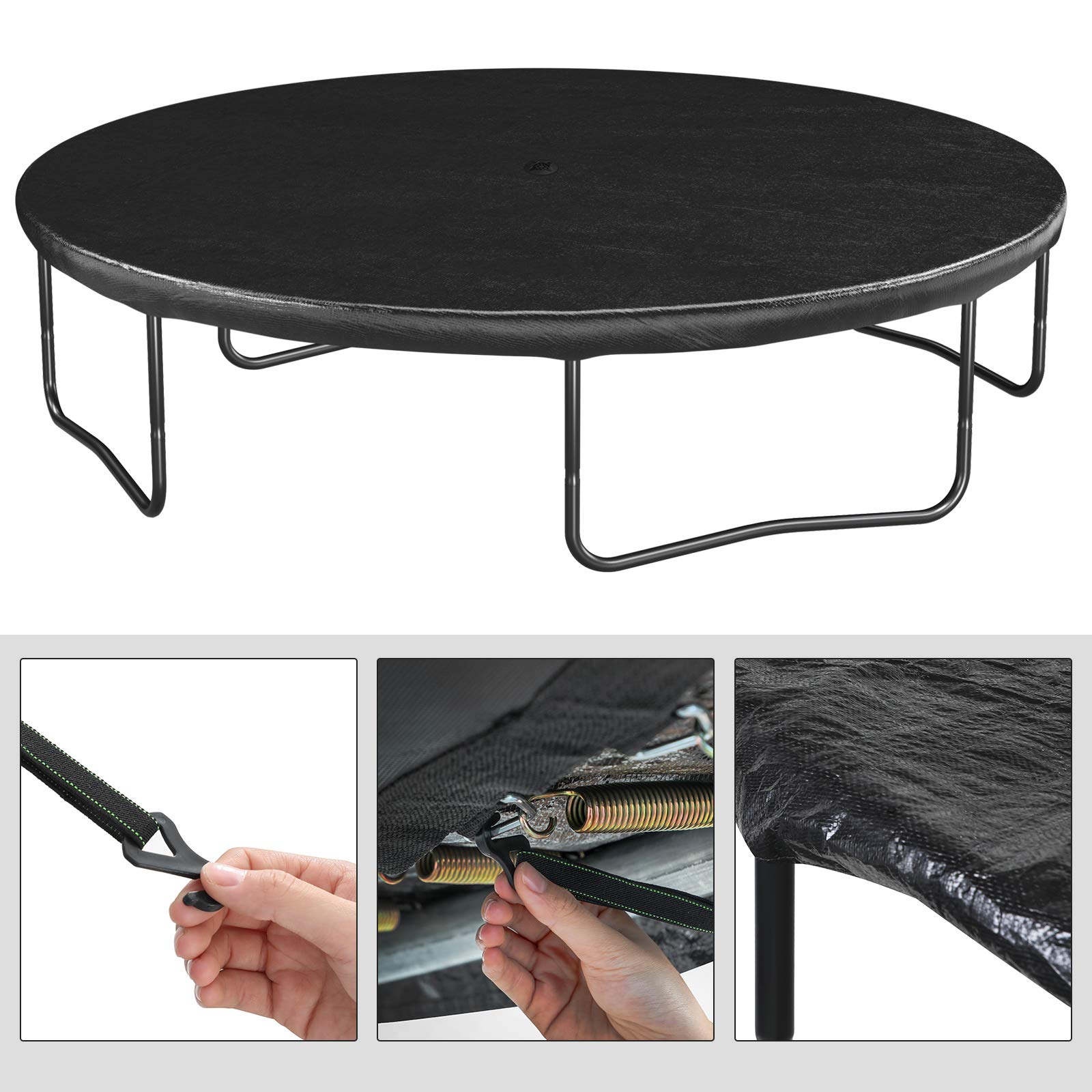 Bâche De Protection Pour Trampoline – Oxford Imperméable, Anti-vent, Avec Sac De Rangement – Pour 366 Ou 427 Cm