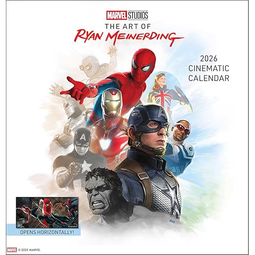 Marvel Studios: The Art of Ryan Meinerding 2026 Cinematic Wall Calendar