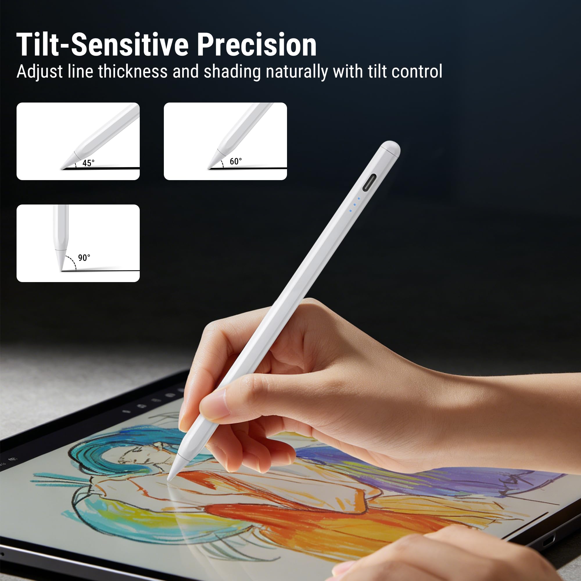 Amazon.com: JEDOUBAL Stylus Pen for iPad 2018-2026, 3X Fast