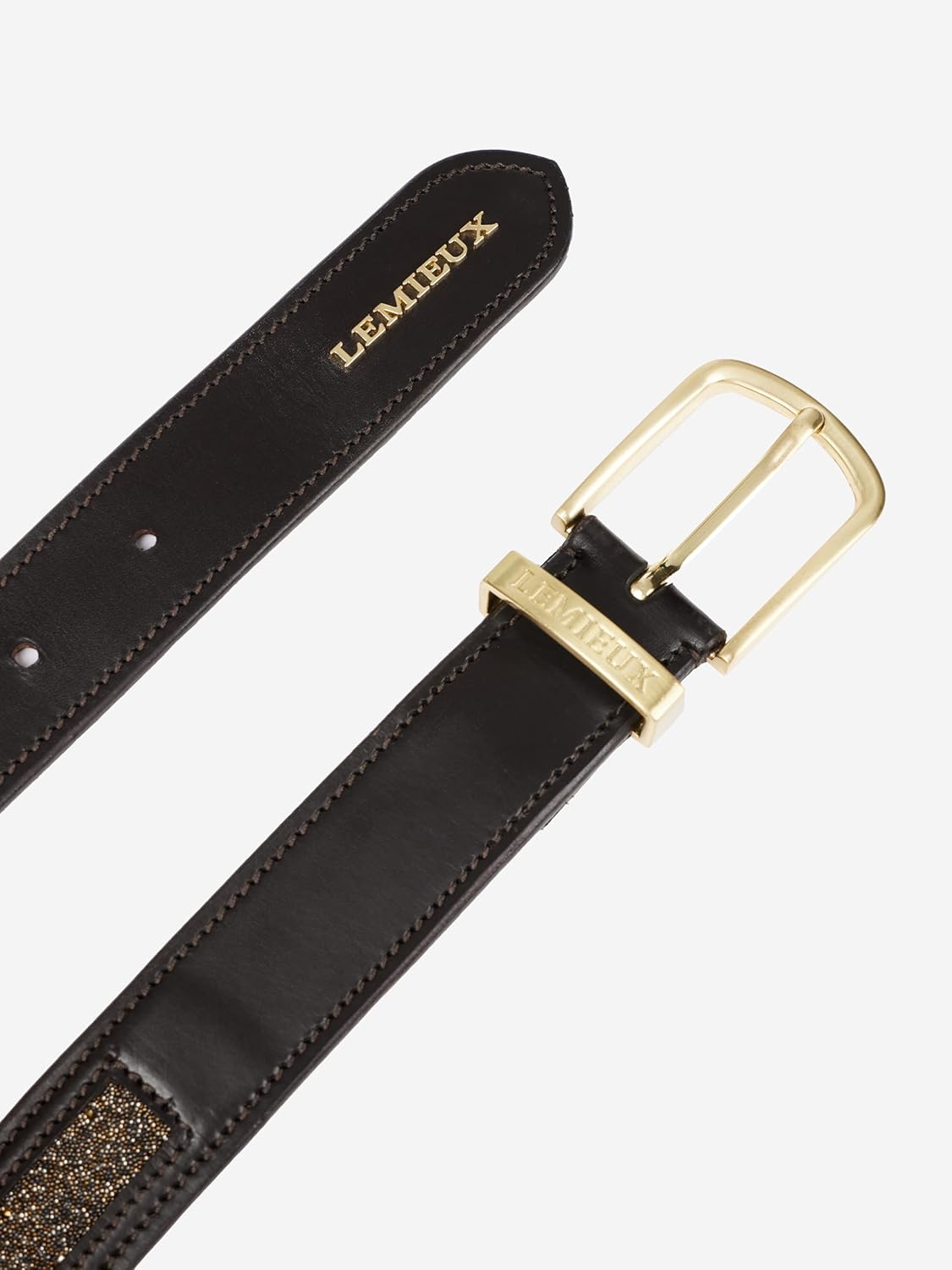 LeMieux Crystal Insert Belt - Pemium Quality Leather With A Crystal Cutout Insert - Image 3