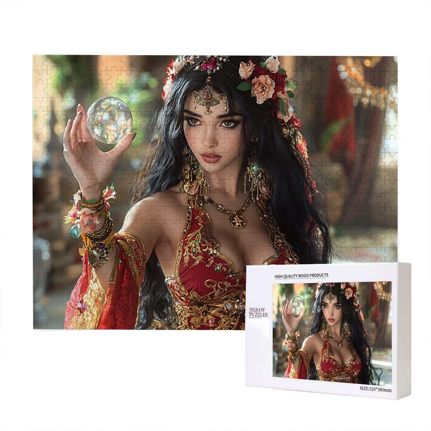Jigsaw Puzzle, 5000 Pezzi Puzzle Classici, DonnaPuzzle Rilassamento Intelligence, Mpossibile Difficile Puzzle Impegnativo per Adulti Puzzle Gioco Familiare, Regalo per Amore Amico fr0-643
