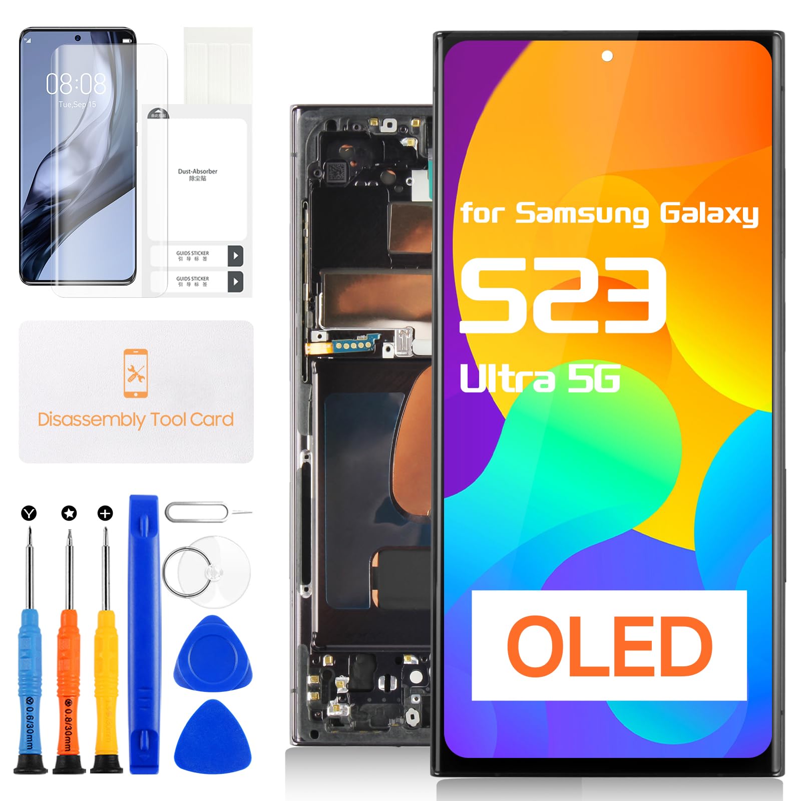 OLED for Samsung Galaxy S23 Ultra 5G Screen Replacement - for