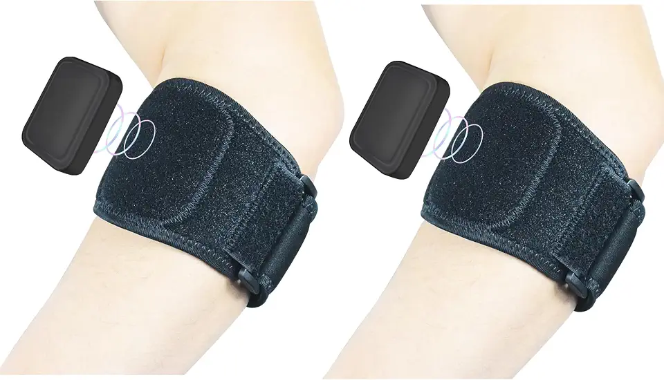 MOONSMILE Cotoveleira, Cotoveleira para Epicondilite (1 Par) para Tendinite E Epicondilite Lateral, Cotoveleira para Golfe, Faixa de Suporte para Antebraço para Homens E Mulheres, Envoltório