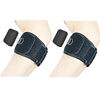 Vista 1 de Codera, coderas de tenis (1 par) para tendinitis y coderas de tenis, correas de codo de golfistas para hombres y mujeres, envolturas de neopreno