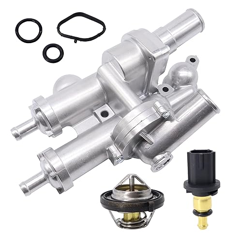 HiSport Aluminium Engine Coolant Thermostat Housing Assembly - Compatible with