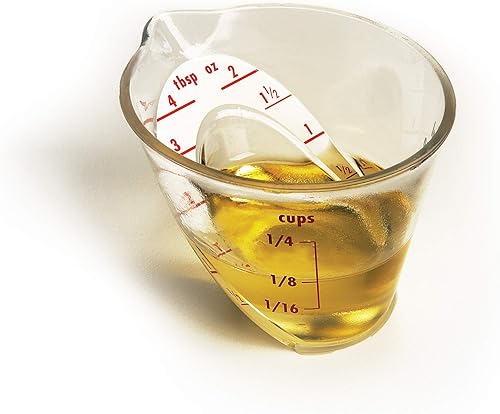 Miniatura 6 de OXO Good Grips - Juego de tazas medidoras en ángulo de 3 piezas y mini taza medidora en ángulo Good Grips