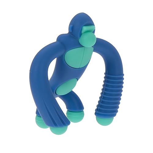 Vista 54 de Nuby Geo Zoos - Mordedor de masaje - Juguete de dentición para bebés, suave y fácil agarre, más de 3 meses, dinosaurio