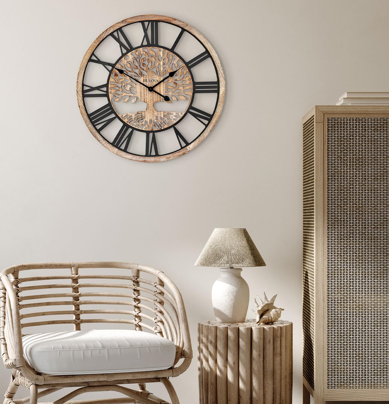 Amazon.com: Bulova C3393 Tree of Life Wall Clock | Elegant 26.75
