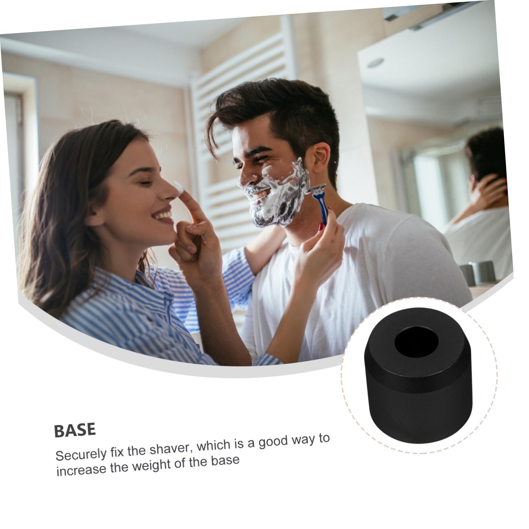 Healeved 3pezzi Per Rasoio Base Per Rasoio Design Per Organizzazione Per Mantenere Lavabo