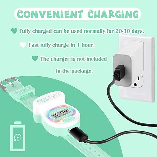 Miniatura 6 de NN BEN NEVIS Reloj de entrenamiento para ir al baño, temporizador para ir al baño y luces LED coloridas, ayuda para entrenamiento de inodoro para