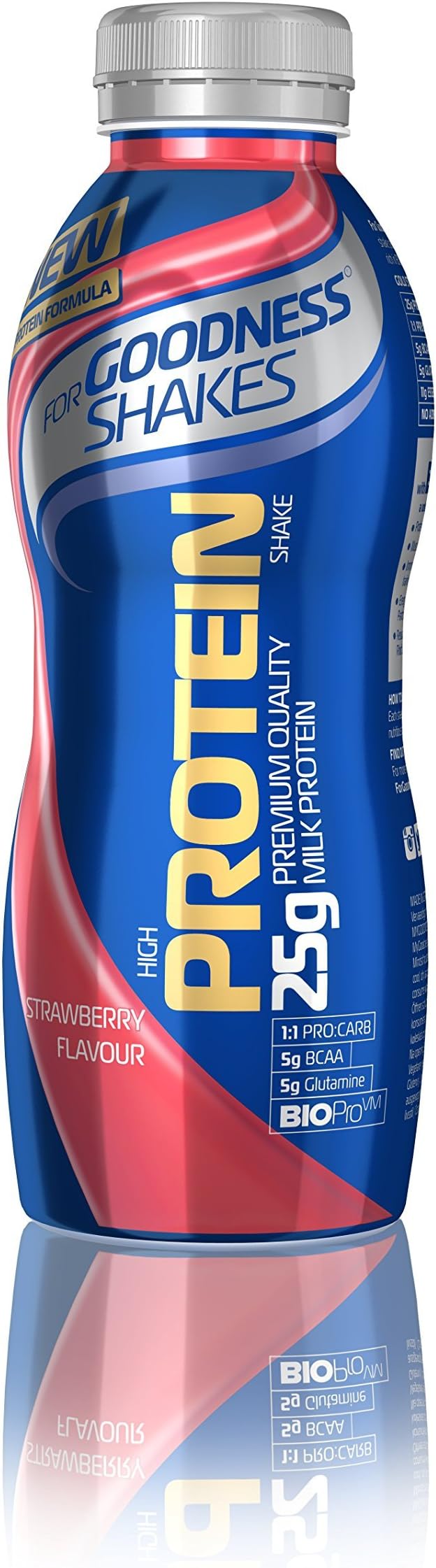 For Goodness Shakes High Protein Strawberry Shake, 475ml