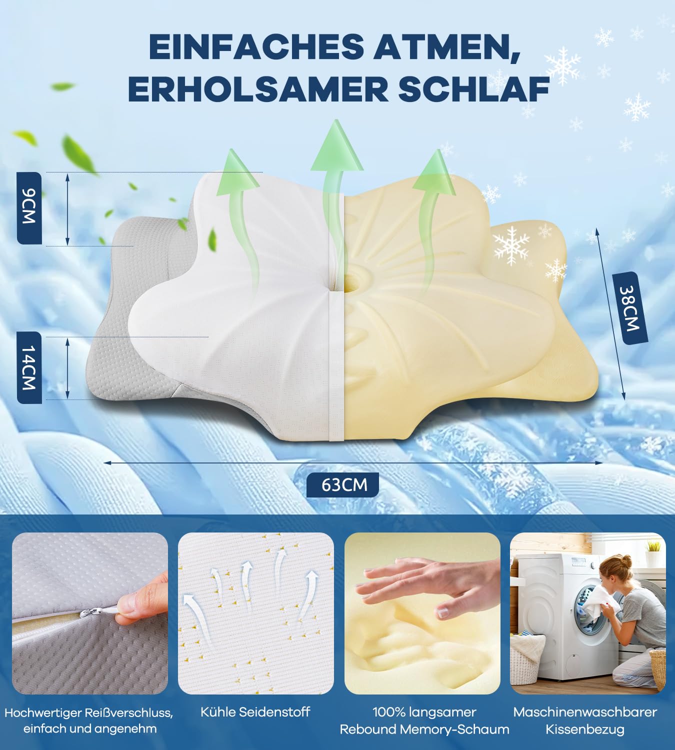 DONAMA Almohada ergonómica