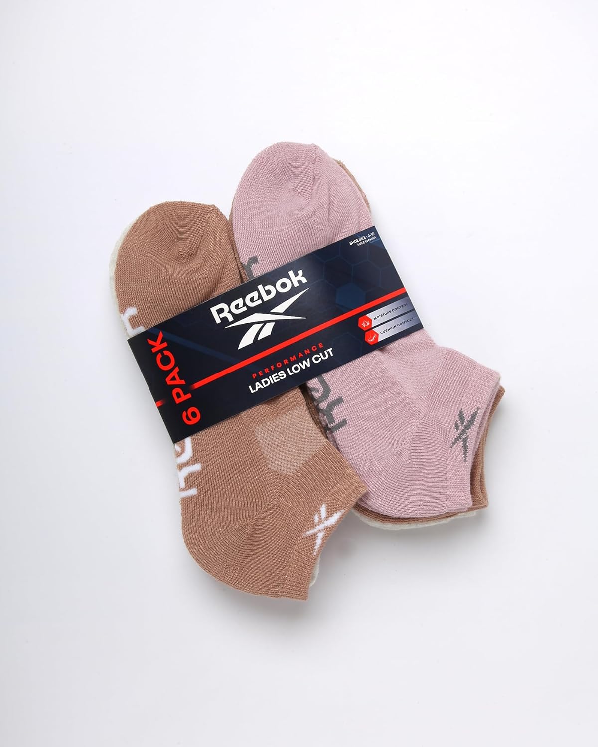 Reebok Women's Athletic Socks - Performance Low Cut Socks (6 Pack) - Image 2