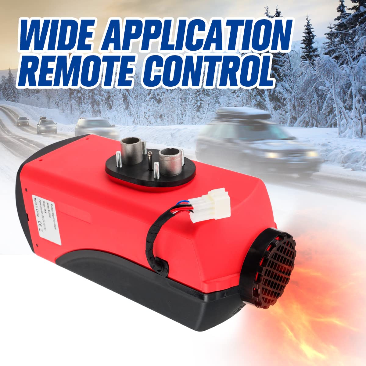 12V 8KW Air Diesel Heater przenośny zestaw ogrzewania postojowego z tłumikiem zdalny wyświetlacz LCD, ciche ogrzewanie Diesel do samochodów ciężarowych łodzi autobusów przyczep kempingowych kamperó