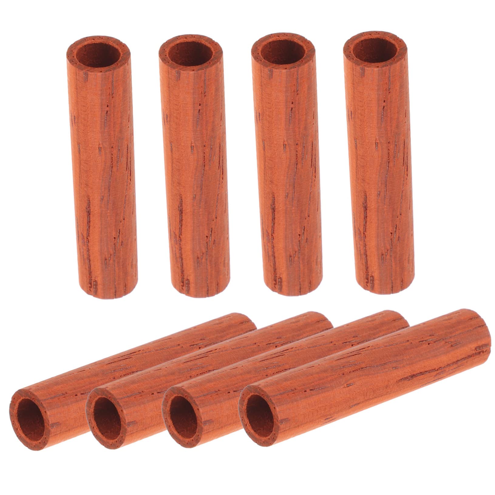 JEWEDECO Bass Supplies Guitar Truss Rod Parts 8pcs Wood Tube Covers Repair Kit for Electric Bass Guitars