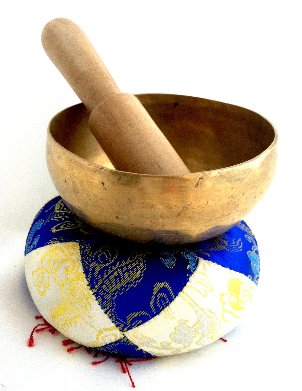 Varmohey Tibetan Singing Bowl Hand Hammered With Pad & Striker: Crown Chakra B Note