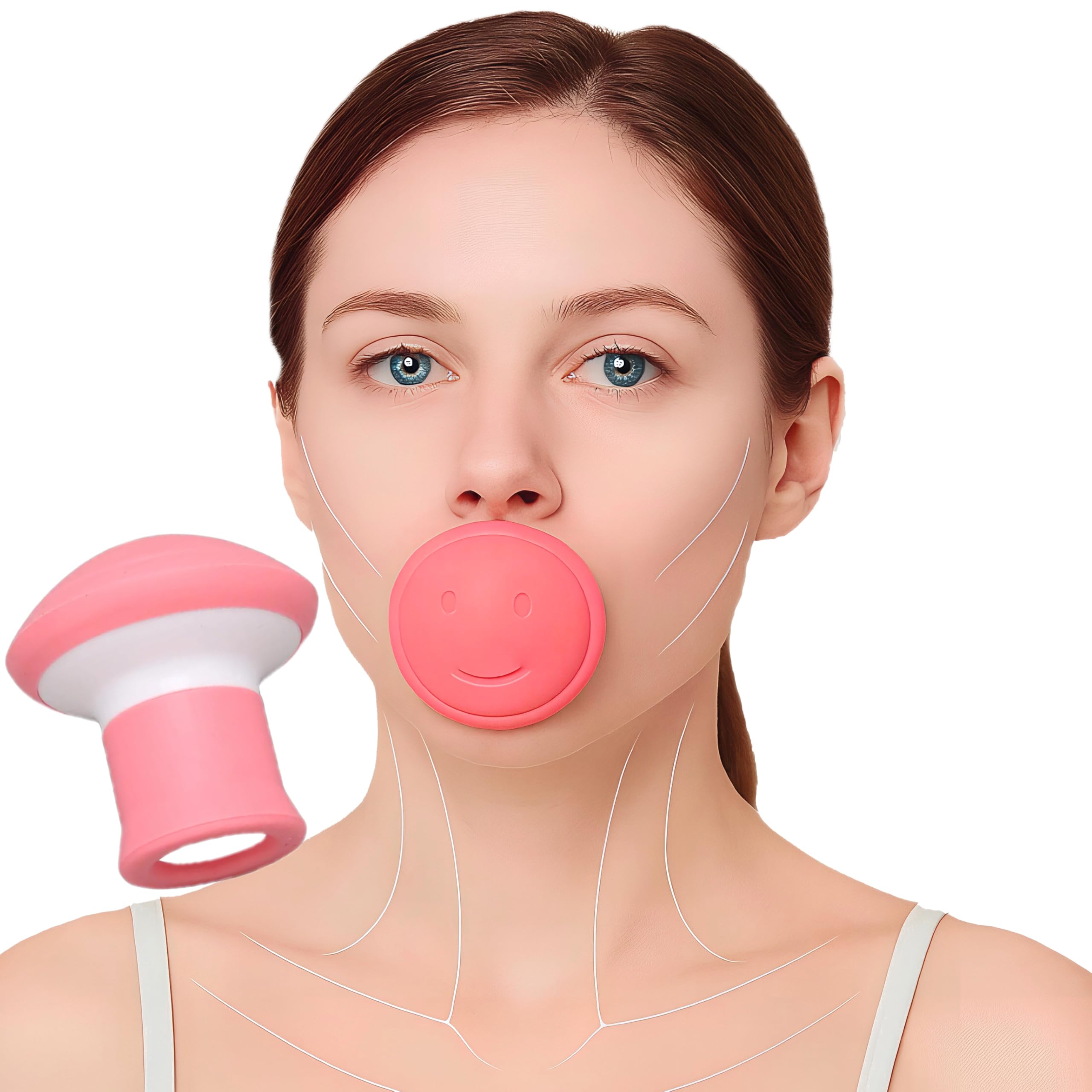 Jaw Exerciser Double Chin Reducer Facial Yoga for Skin Tighten Firm Face Exerciser Jawline Shaper Jaw Trainer Facial