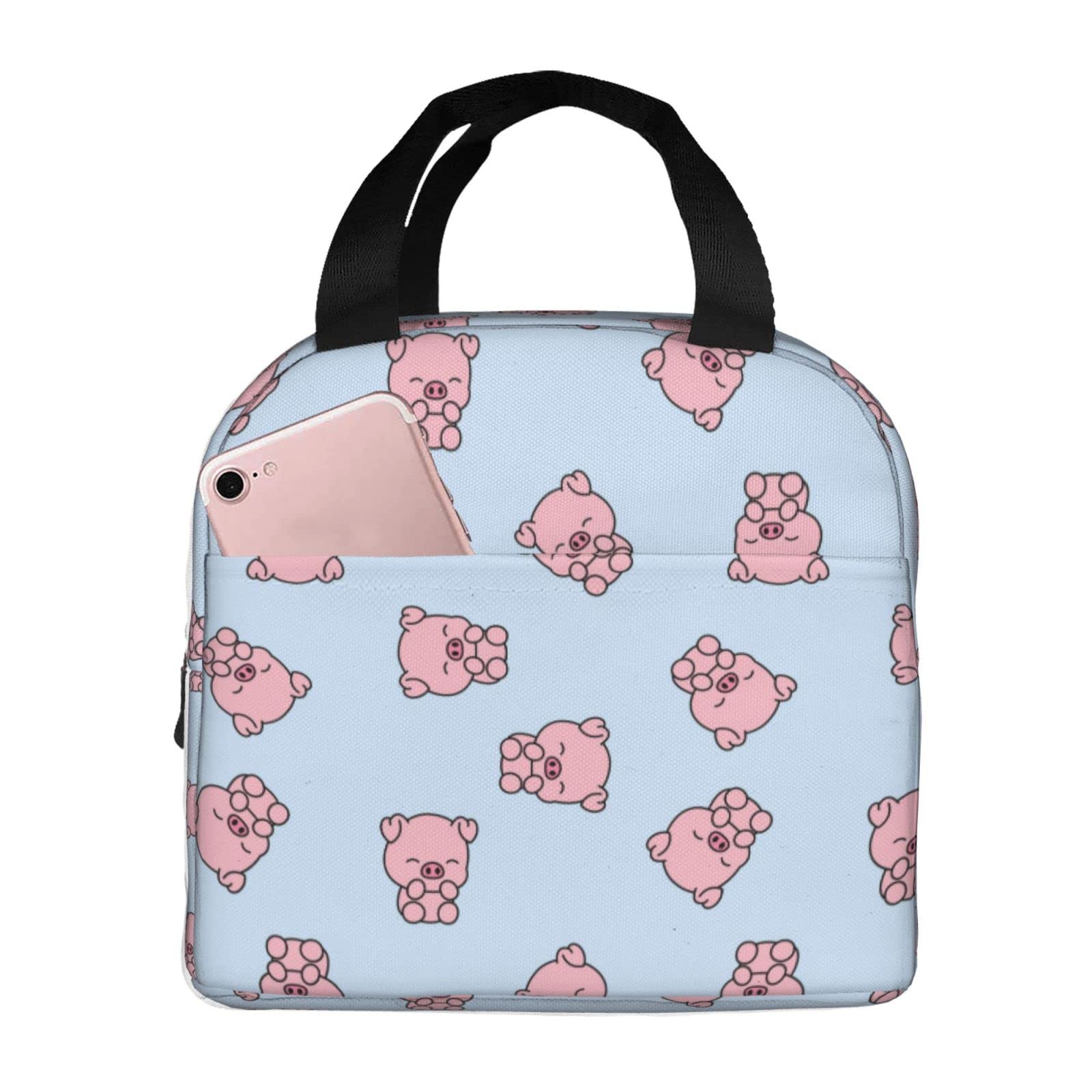 Sac à Déjeuner En Forme De Feuilles De Cochon Mignon Pour