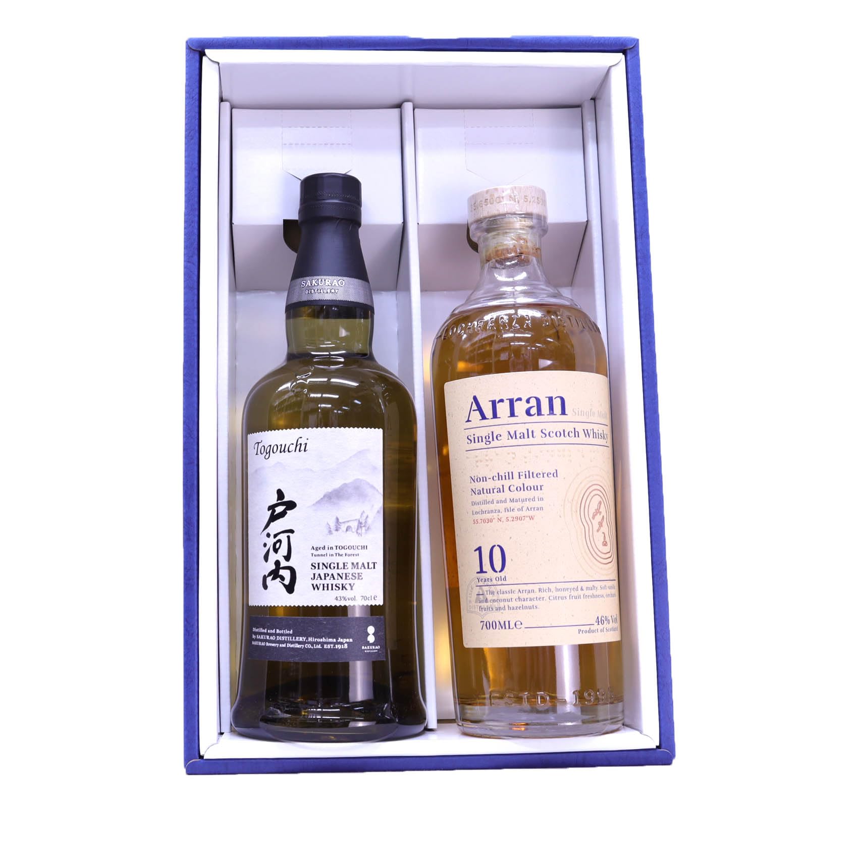 Amazon.co.jp: 高級ウイスキーセット 戸河内シングルモルト 43度700ml 