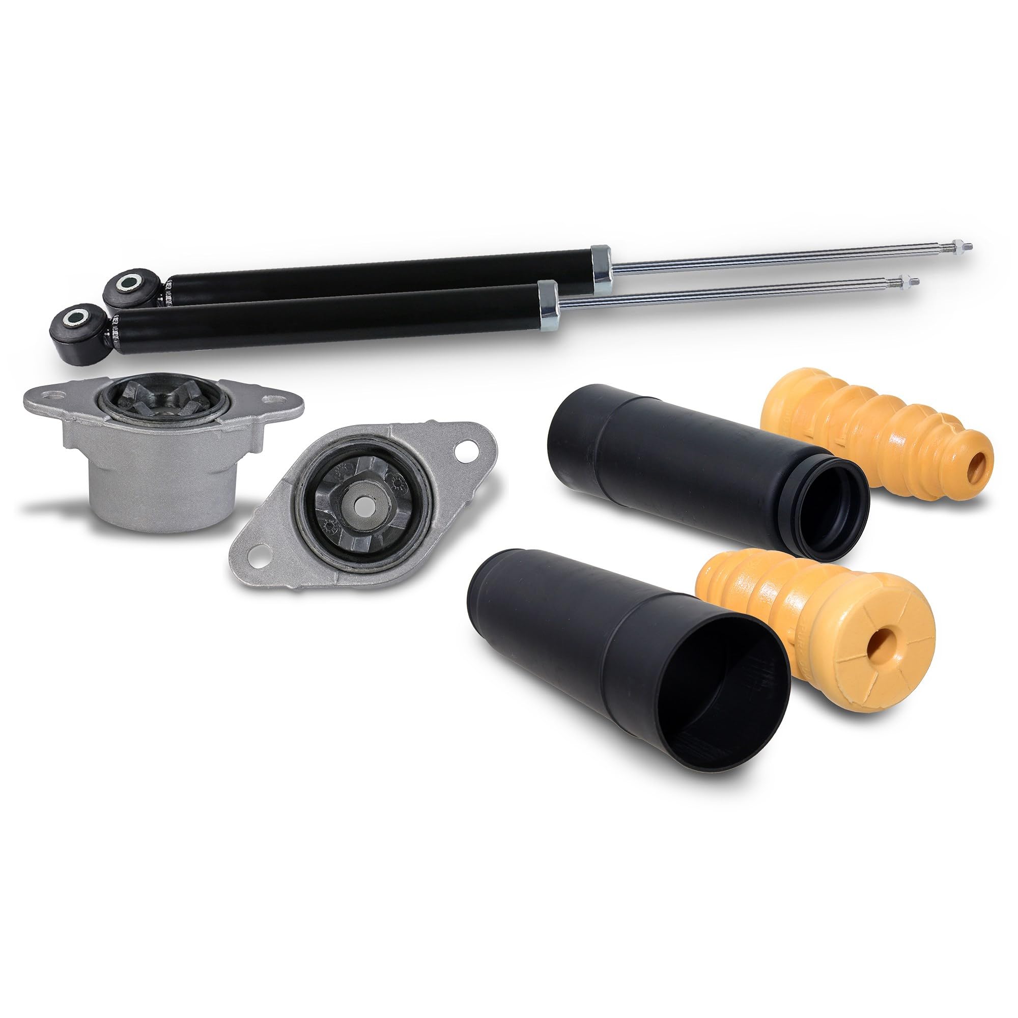 ATEC Germany 2x ammortizzatori posteriori +FEBI DOMLAGE +PROTECTION-KIT | Compatibile con: FORD FIESTA VI, MAZDA 2