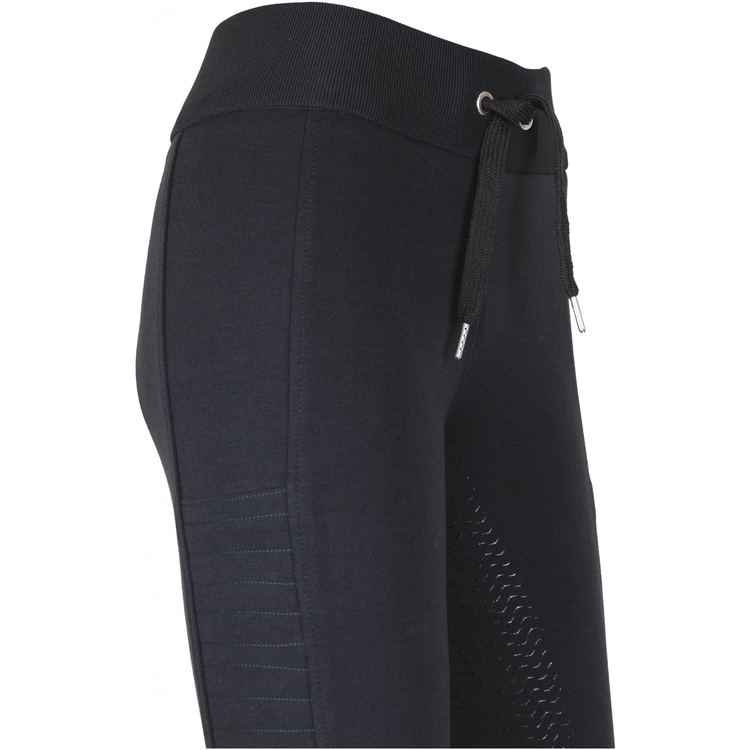 Lazura - Reitleggings für Damen Hanna | Vollbesatz aus Silikon | Reithose mit 2 seitlichen Handytaschen & Weitenregulierung | Vollbesatzreithose in Schwarz | Reitbekleidung in Größe 36-46