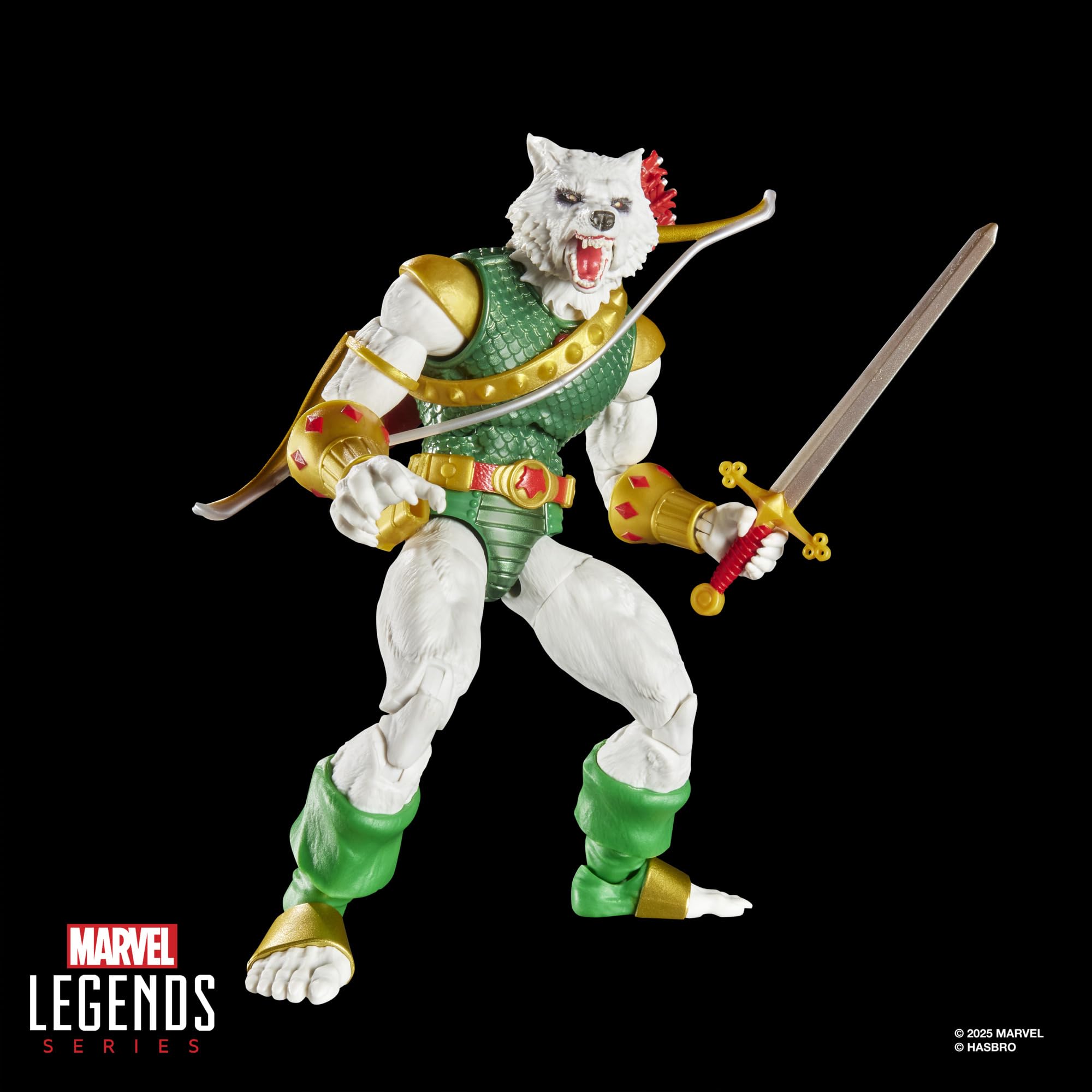 Marvel Legends Series, Magic: The Gathering, Man-Wolf, Figura de acción Spider-Man con Carta Exclusiva Metalizada de colección