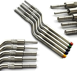 MEDSPO Professional Dental Instruments Osteotome Periotome Luxating Elevator Implant | Orthodontic PDL Teeth | Surgical Root Extraction Spreading (Osteotome Periotome Curved)