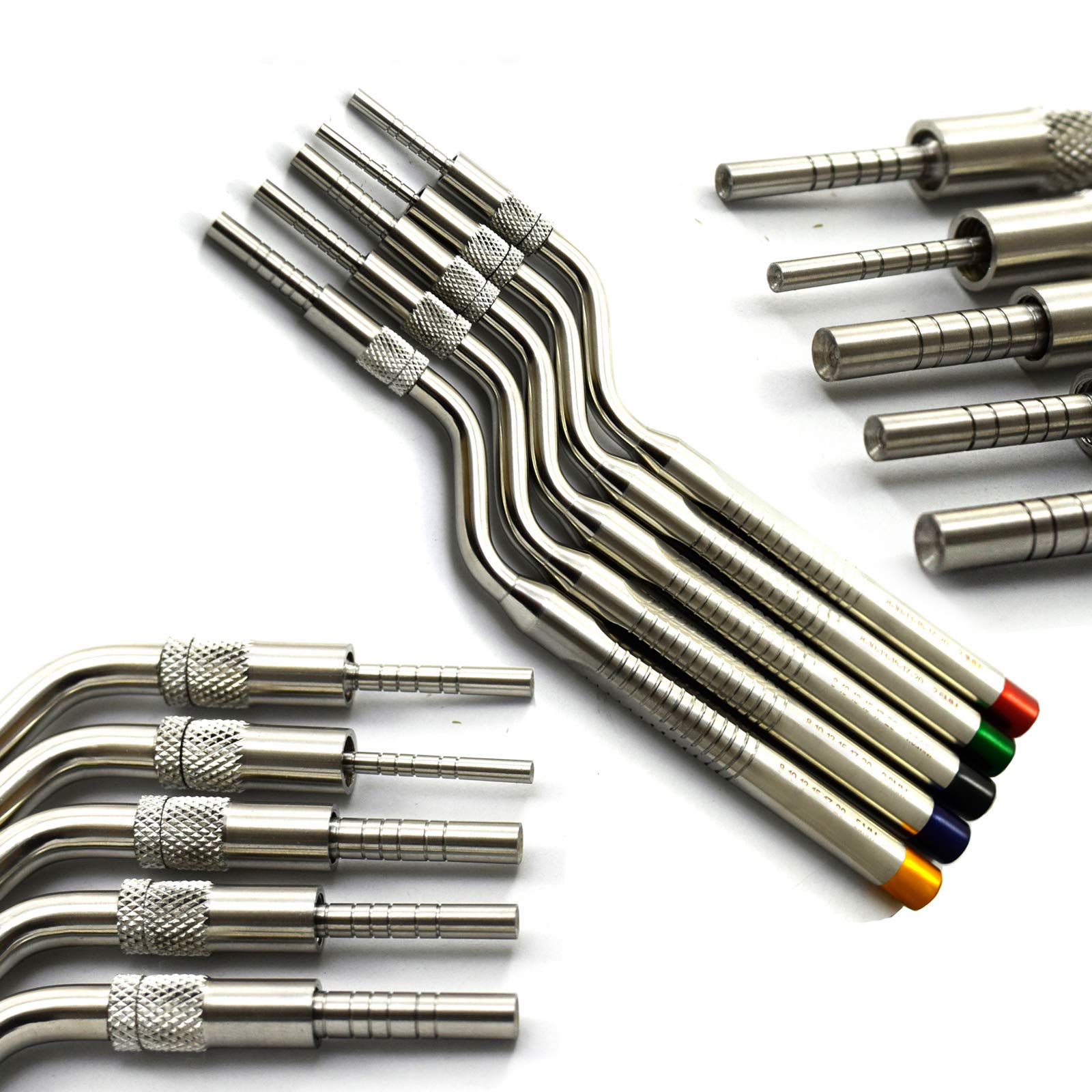 Professional Dental Instruments Osteotome Periotome Luxating Elevator Implant | Orthodontic PDL Teeth | Surgical Root Extraction Spreading (Osteotome Periotome Curved)