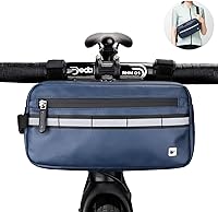Vista 12 de Rhinowalk Bolso de manillar de bicicleta multifunción Bolsa frontal 3L Bolsa de marco de bicicleta Bolsa de hombro impermeable Bolso de cintura